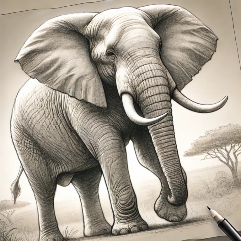 drawing:k4ihdmzbtqg= elephant