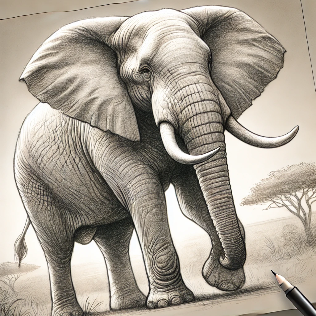 drawing:k4ihdmzbtqg= elephant